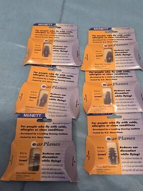 Original Adult EarPlanes by Cirrus Healthcare Earplugs Airplane, 6 pair